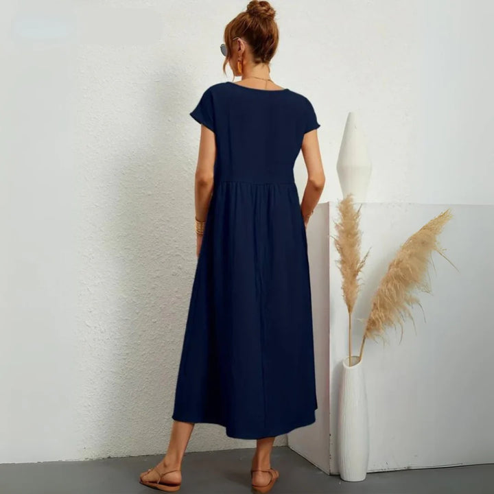 Olive's 100% Pure Cotton Casual Midi Dress