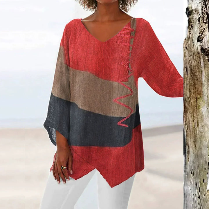 Olive's Artistic V-Neck Tunic