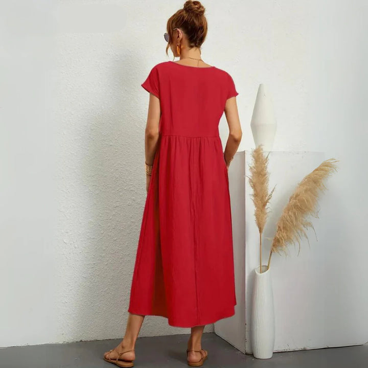 Olive's 100% Pure Cotton Casual Midi Dress