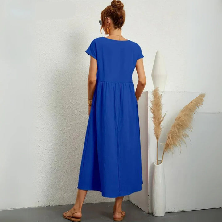 Olive's 100% Pure Cotton Casual Midi Dress