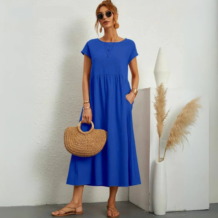 Olive's 100% Pure Cotton Casual Midi Dress